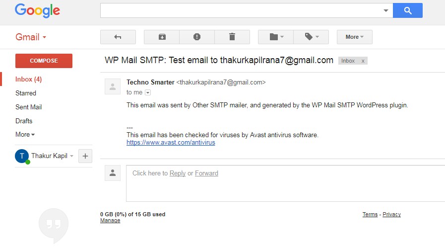how to integrate Email gateway in Wordpress  6